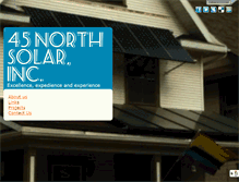 Tablet Screenshot of 45northsolar.com